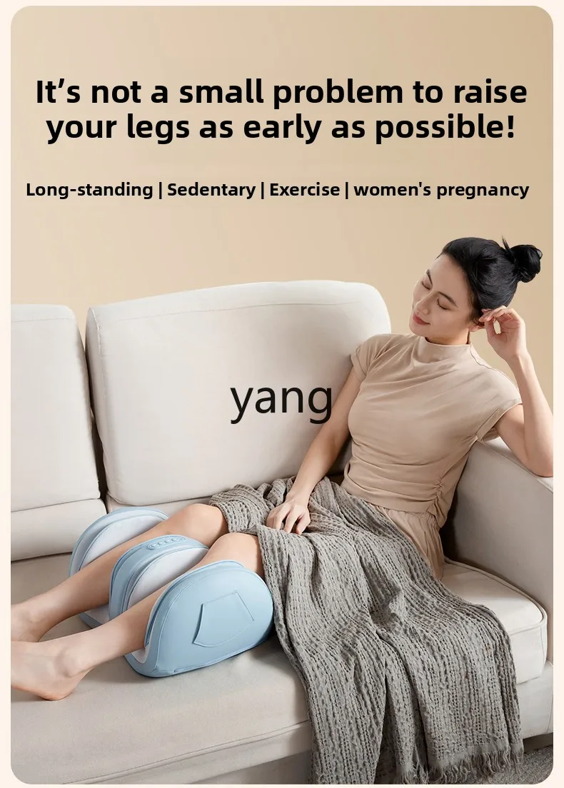 Yjq مدلك الساق التلقائي العجن وسادة هوائية اضغط على عضلات تدليك القدم للاسترخاء الساقين الجميلة