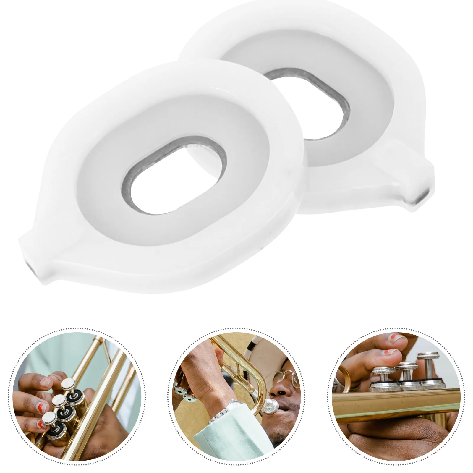 

6pcs Bass Horn Accessories Durable Plastic Metal Spring Support Plates for Trumpet Valve 15x18 Repair Kit Parts