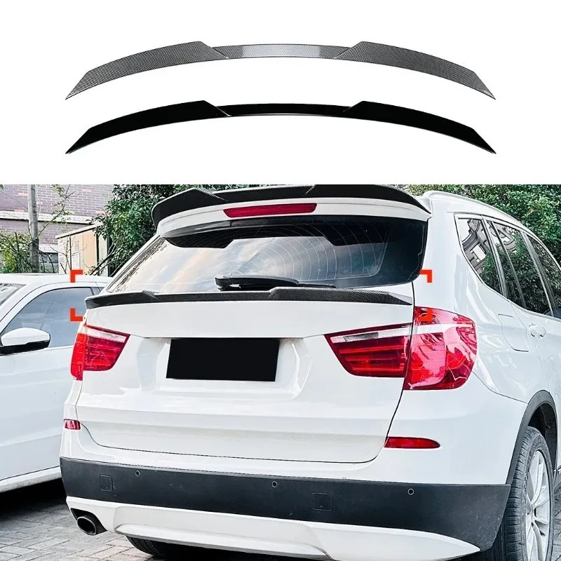 

For BMW X3 F25 2011-2017 Blade Style Rear Roof Spoiler Wing Mid Tail Trim Black ABS Exterior Body Kit Modification Accessories