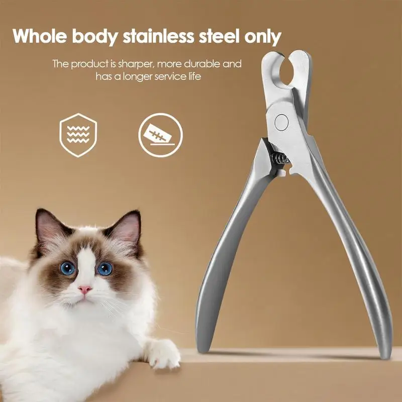 Pet Nail Clippers For Large Dog Nail Clippers Nail Clippers Multifunctional Cat Stainless Steel Grooming Scissors