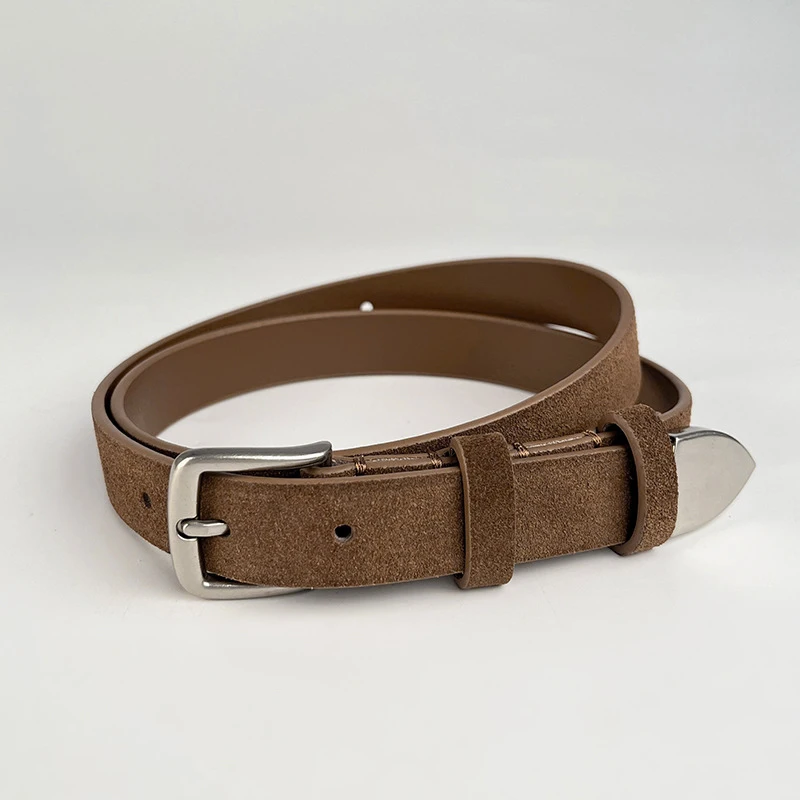 Vrouwen Riem Mode Echt Lederen Riem Luxe Designer Zilveren Pin Gesp Riemen Koreaanse Versie All-Match Jeans Riem