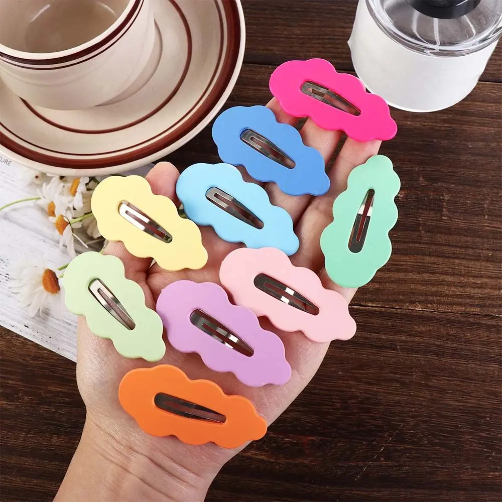 Candy Color Gifts Bangs Clip Duckbill Clip For Women Korean Style Hairpin Female Barrettes Wave Hair Clip Hair Accessories