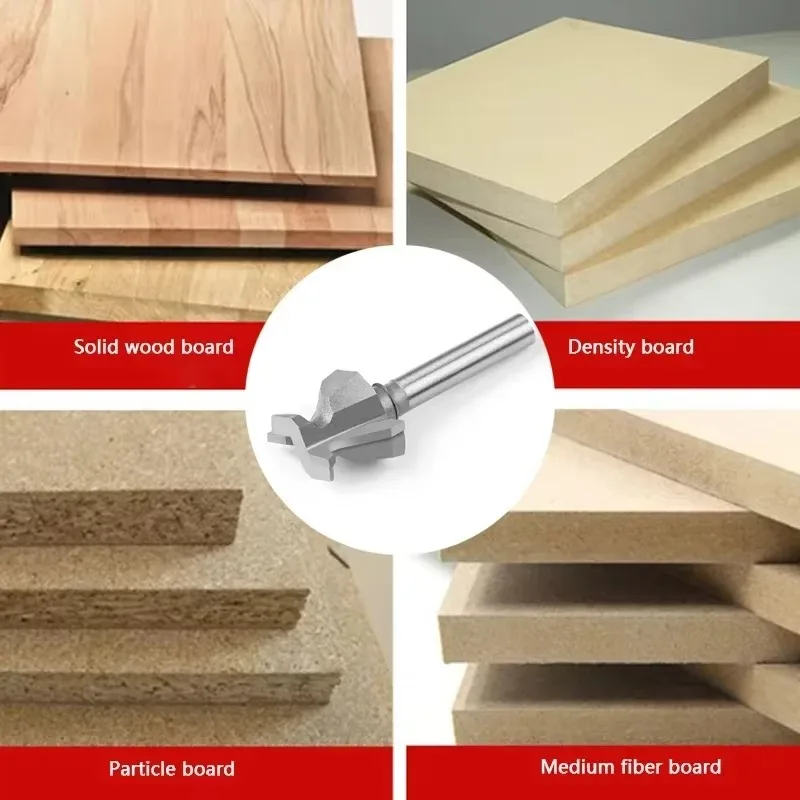 R10 1/4 "6" 1/2 "12" haste 6mm carpintaria roteador bit ponta de carboneto v bit arco dobra faca integrada corte portas de madeira armários