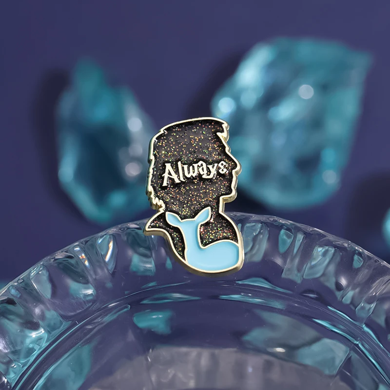 Always Enamel Pins Custom Patronus Doe Brooches Lapel Badges Cartoon Gothic Animal Jewelry Gift for Fans Readers Friends