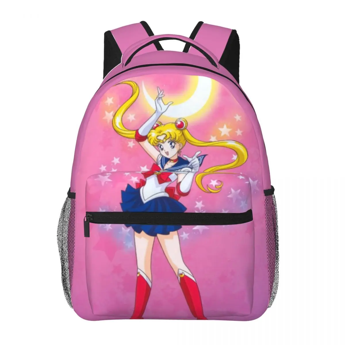 Mooi Meisje-Matroos-Maan Kawaii Rugzak Waterdichte Schooltas Voor Tiener Meisje Student Boek Tas Schattig Bagpack 16Inch