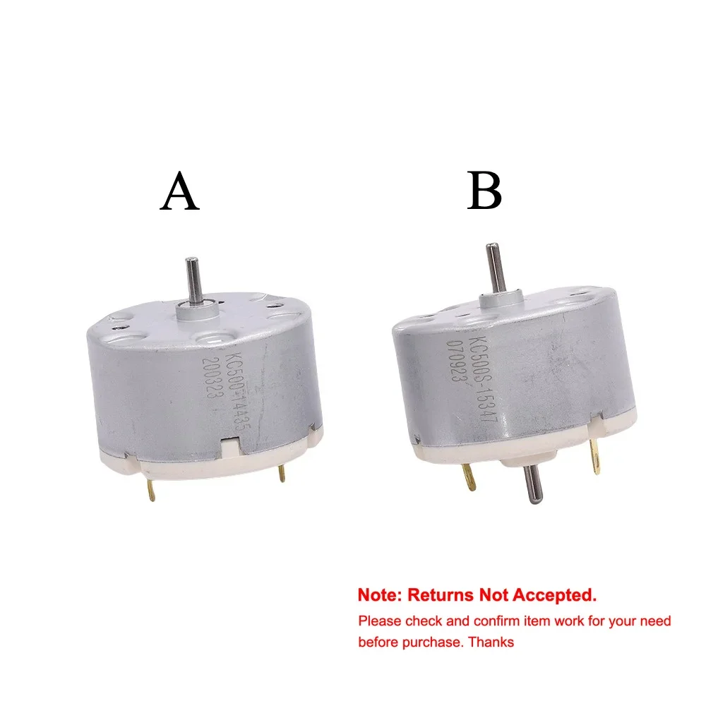 KC500 Motor DC 12V 14.4V 15V Round 32mm RC500 RK-500 Motor Single/Dual Shaft for Sweeping Robot Cleaner Machine