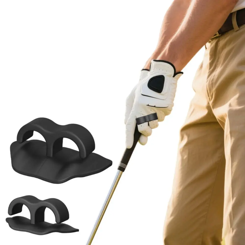 2 pcs Enhanced Ball Control Golf Club Grip Trainer Swing Grip Pad T-Shape Golf Club Hand Grip Silicone Correct Posture
