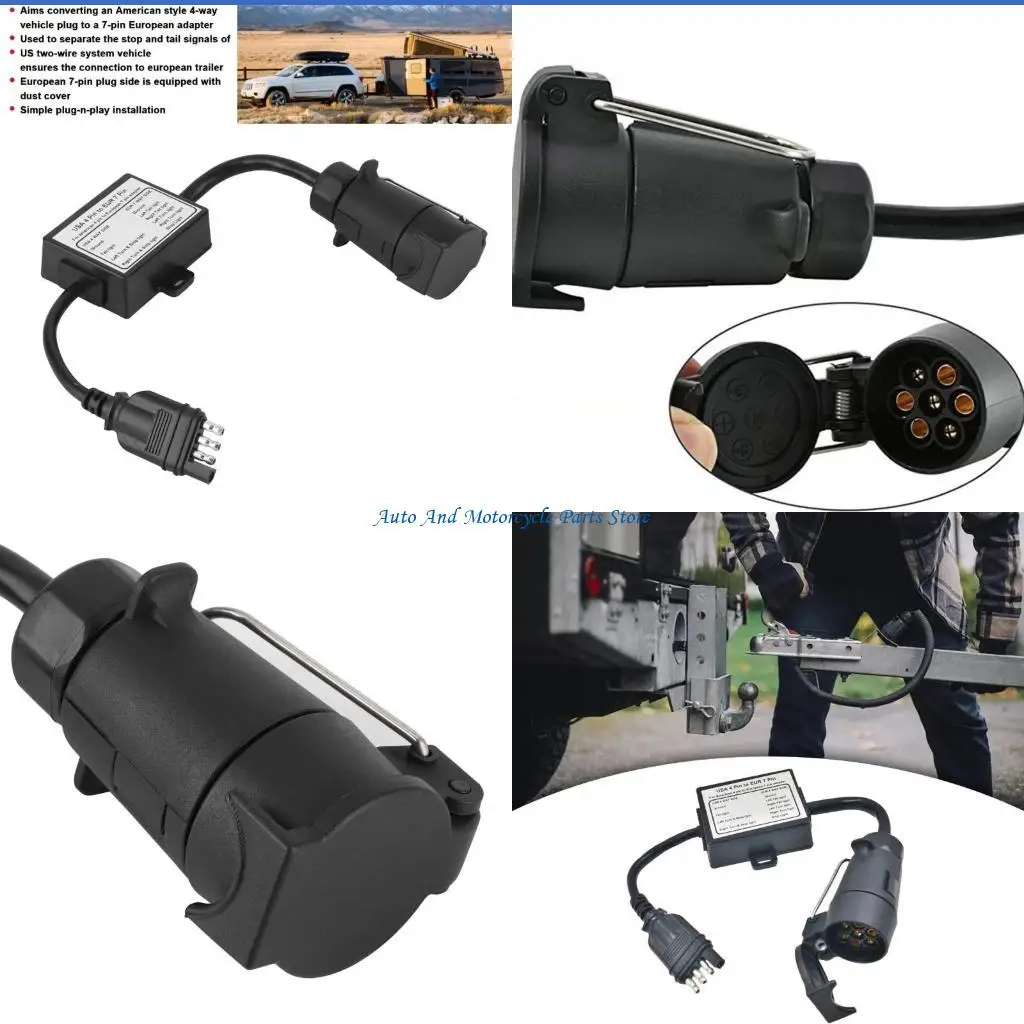 

P9FD Easy Установить 4 -контактный разъем для 7 -контактного прицепа для безопасного разделения тормозного света