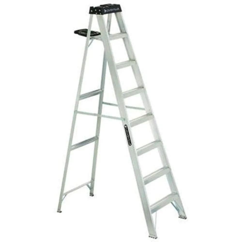 

Louisville Ladder AS3008 Aluminum 8-Foot Ladder 300-Pound Duty Rating, Silver