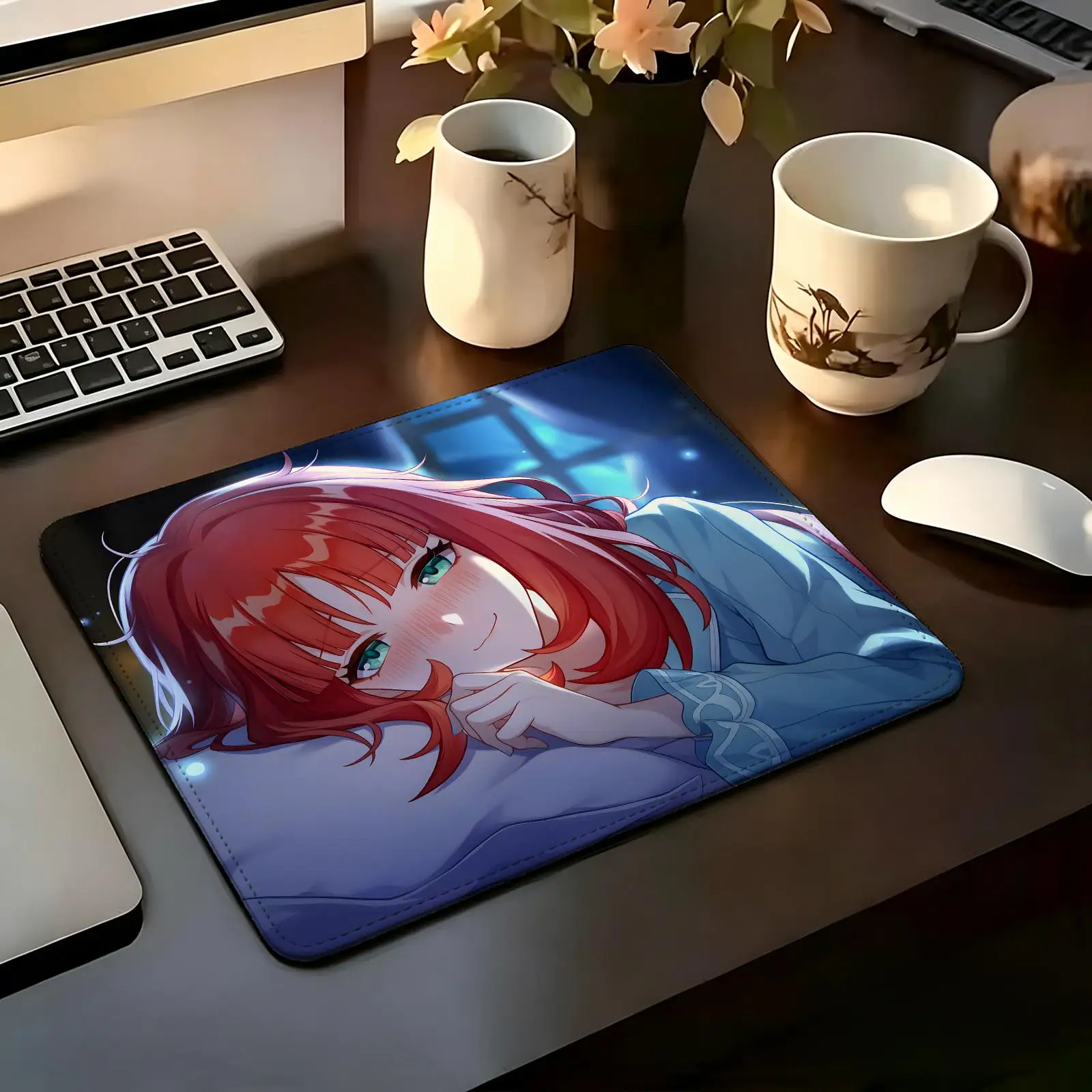 S/M/L Gaming Mat,Genshin Impact Nilou Reinforced Stitched Edge,Portable Non‑Slip Pad for Laptop Office & E‑Sports Game Play