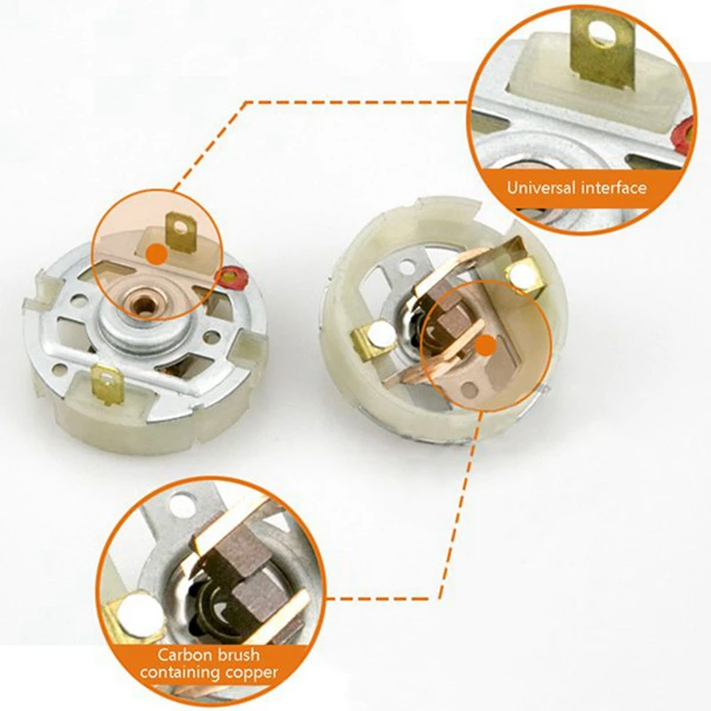 PORK-6Pcs Rs550 Motor mit Kupferbürste Ladebohrmaschine Elektroschrauber Bürstenhalter