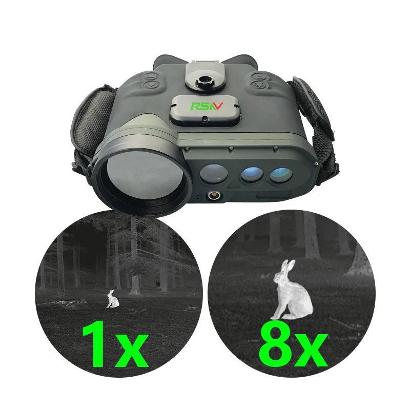 منظار متقدم متكامل متعدد الوظائف مع بوصلة إلكترونية لتحديد المواقع للتصوير الحراري بالليزر #4