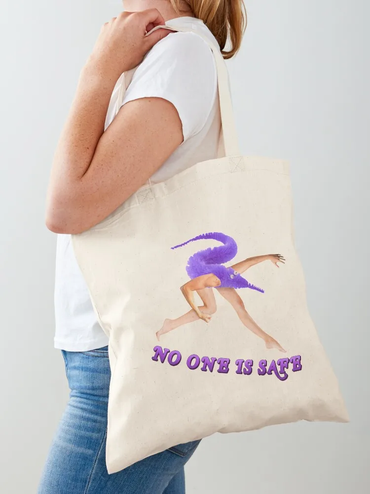 Gusano en una Cuerda del Tiempo ~ Colección de Pinturas Estéticas Malditas ~ Conjunto Nadie Está a Salvo ~ Bolsa de Mano Morada de Tela