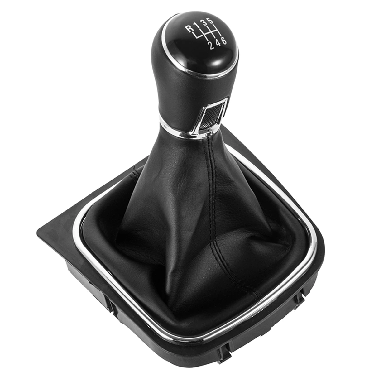 6 Gears Car Gear Shift Knob Dustproof Cover for Golf 5 MK5 R32 Golf 6 MK6 PU Leather Shift Knob Gaitor Cover