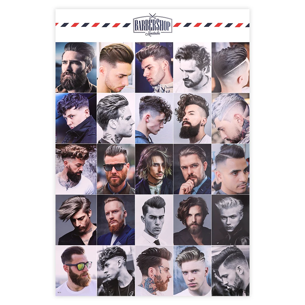 

Barbershop Vintage Poster Haircut Shave Beard Art Posters Print Canvas Painting Wall Pictures Hair Salon Decor Barber Styling