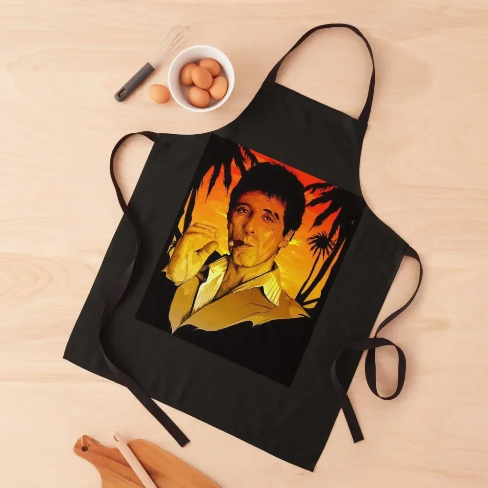 

Montana-Scarface Apron Hairdresser Children'S japanese woman Woman Kitchens Apron