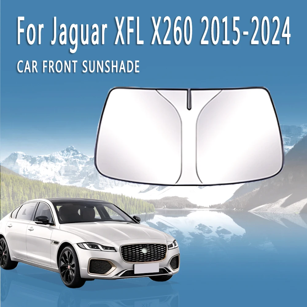

Car Front Windshield Sunshade Heat Insulation Sun Visor Summer Colling Auto Accessories For Jaguar XFL X260 2015~2024 2018 2022