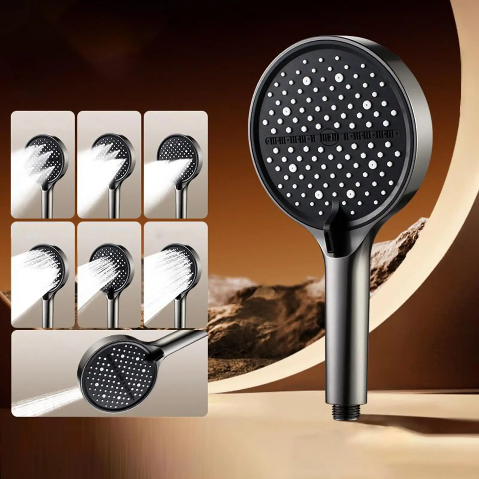 

Насадка для душа, регулируемый ручной смеситель для насадки для душа, нержавеющие запасные части для стены, жесткая вода, ежедневная жилая квартира