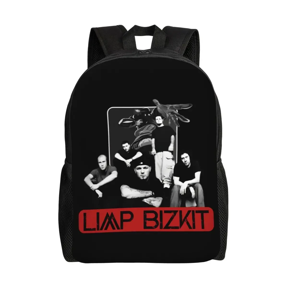 

Custom Bizkits Hip Hop Rock Limp Band Backpacks for Women Men Waterproof School College Bag Printing Bookbag