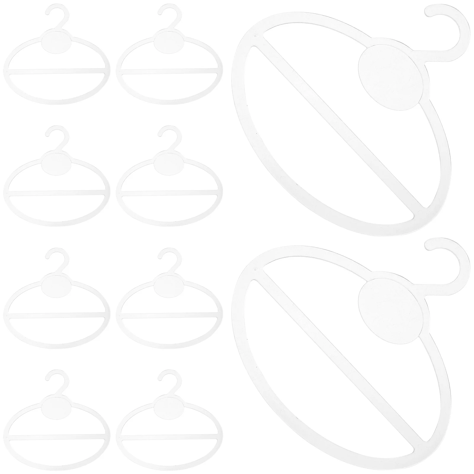 

10pcs Round Scarf Hanger Belt Tie Organizer For Closet Storage Rack Hanging Display Holder Accessories Clothes Hangers