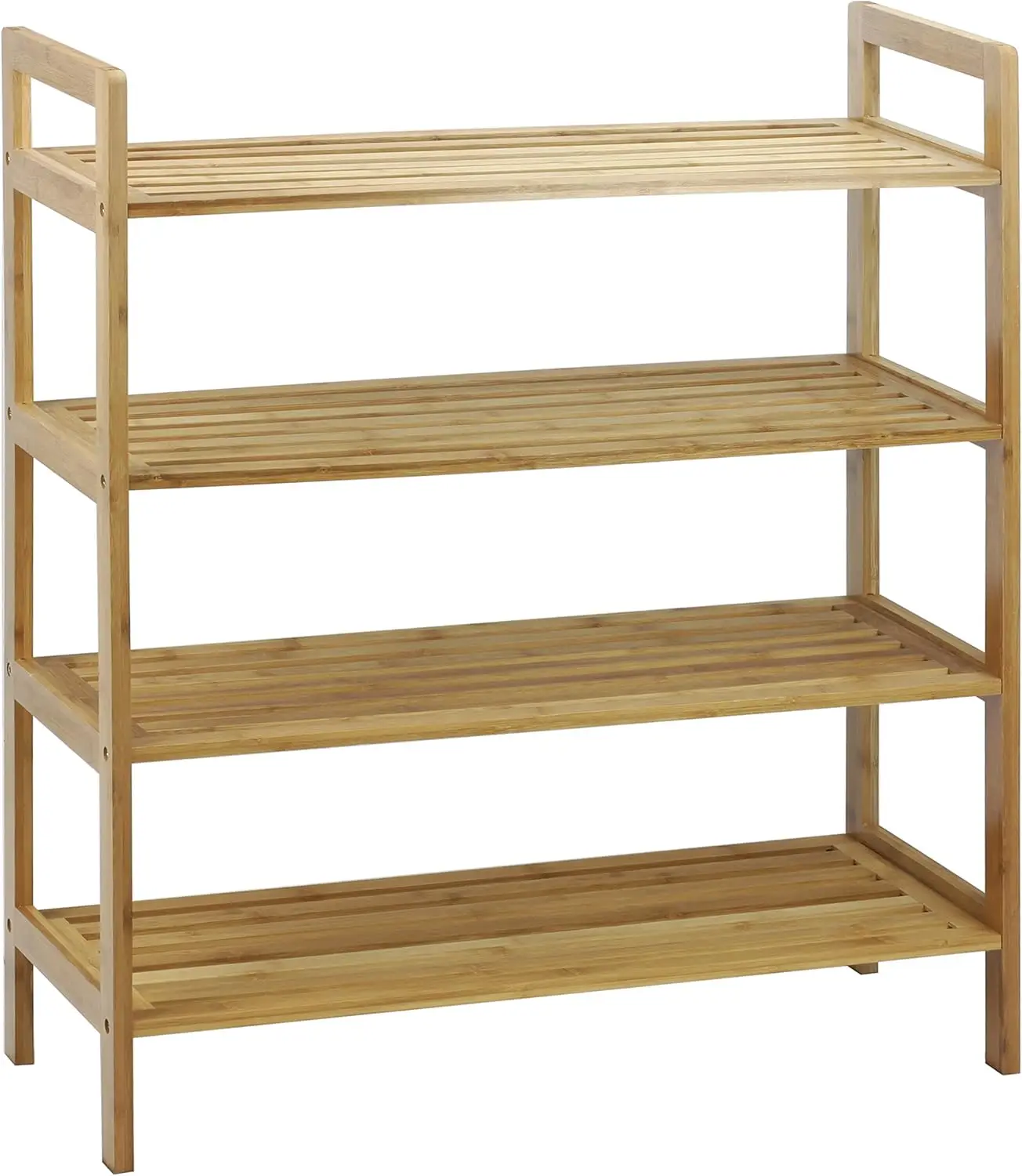 

4-Tier Bamboo, Natural Shoe Rack, Medium