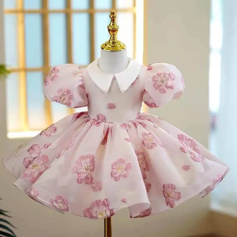 Baby Taufe Kleid Kleidung Geburtstags feier Kleid Taufe Kind Prinzessin Blumen mädchen Kleider für Hochzeiten Ostern Eid Vestidos