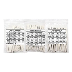 660 buah 200 buah 720 buah 4000 buah 0402 0603 0805 1206 1210 2512 kit resistor smd kit bermacam-macam igmopnrq 10k 100k 1k 1r 100r 220r 1% 5% 12 registrasi penjualan terbaik - №