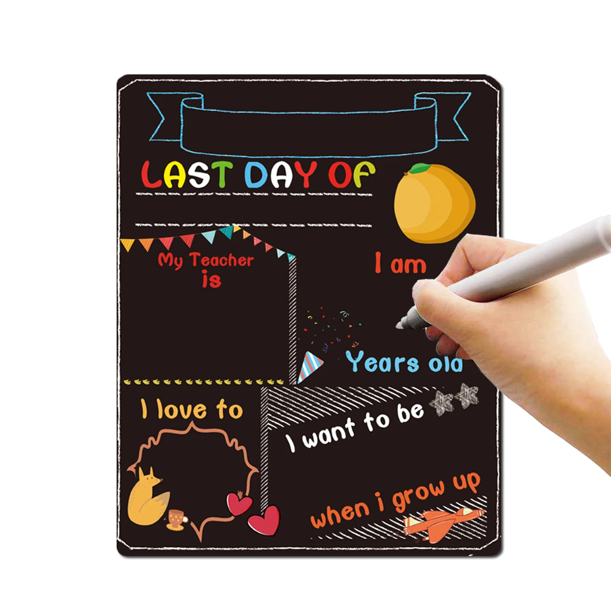

Double Sided Blackboard Practical Message Board for Office Home Decoration Small Chalkboards Storage Student Tool
