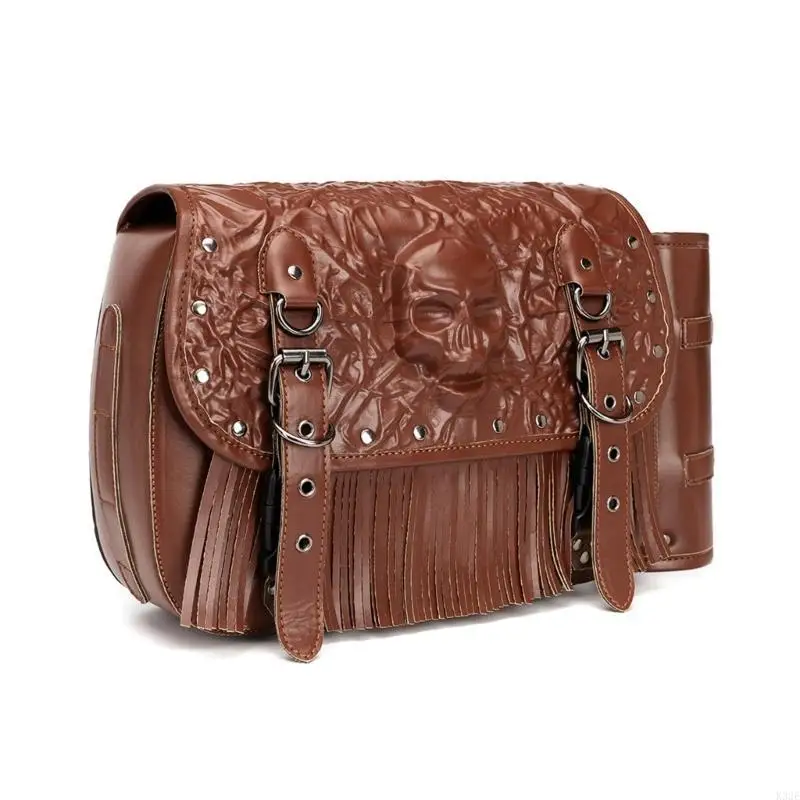 

2025 New Universal Motorcycle Saddlebags PU Leather Tool Bag Luggage Bag Waterproof