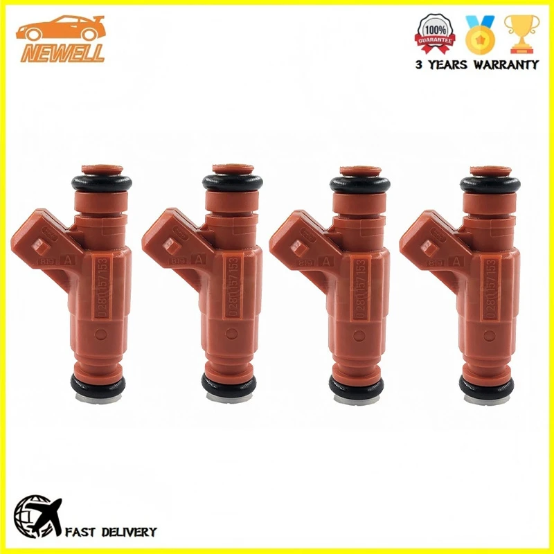 4pcs 0280157153 55258534 High Quality Fuel injector For Fiat Mobi 2017 Novo Uno 2015- 2017 Fuel Nozzle
