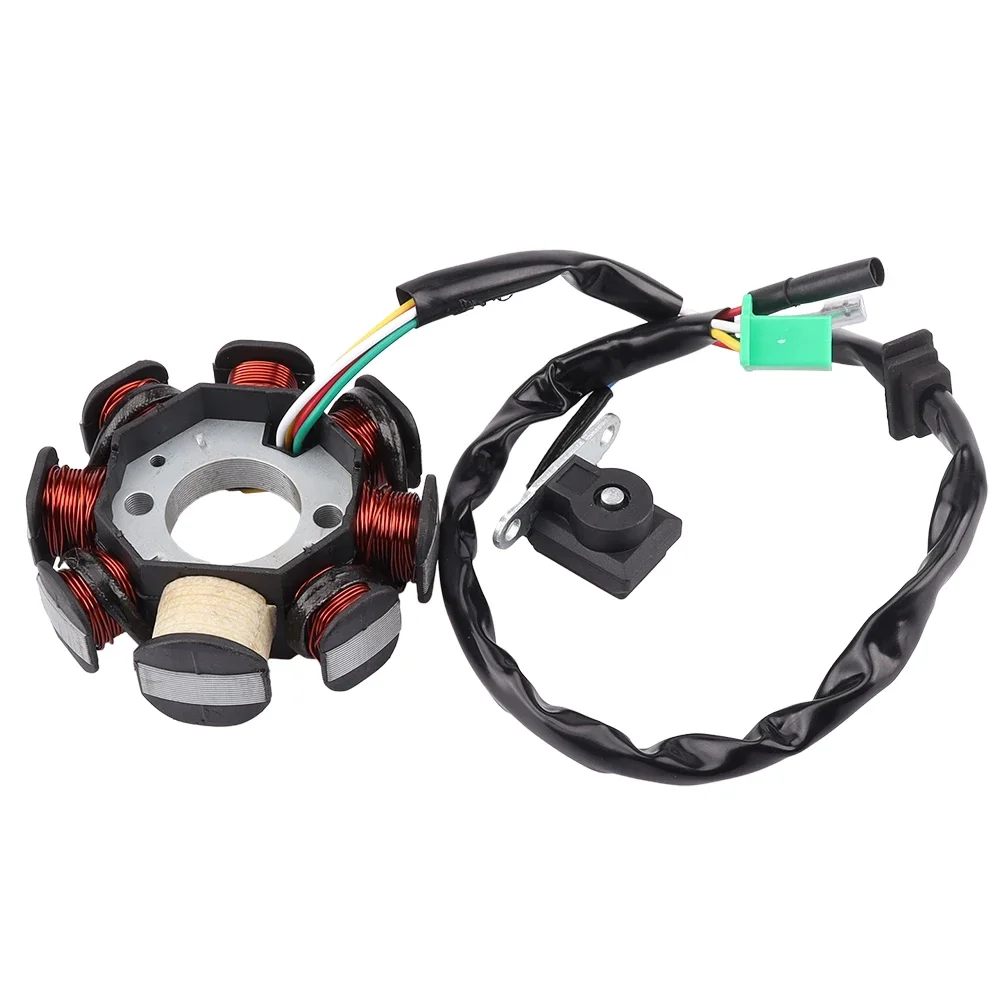 Motorcycle Stator Ignition Coil Magneto For GY6 49cc 50cc 110cc 125cc 150cc 139QMB 147QMD 152QMI 157QMJ Scooter Moped 8 Coil