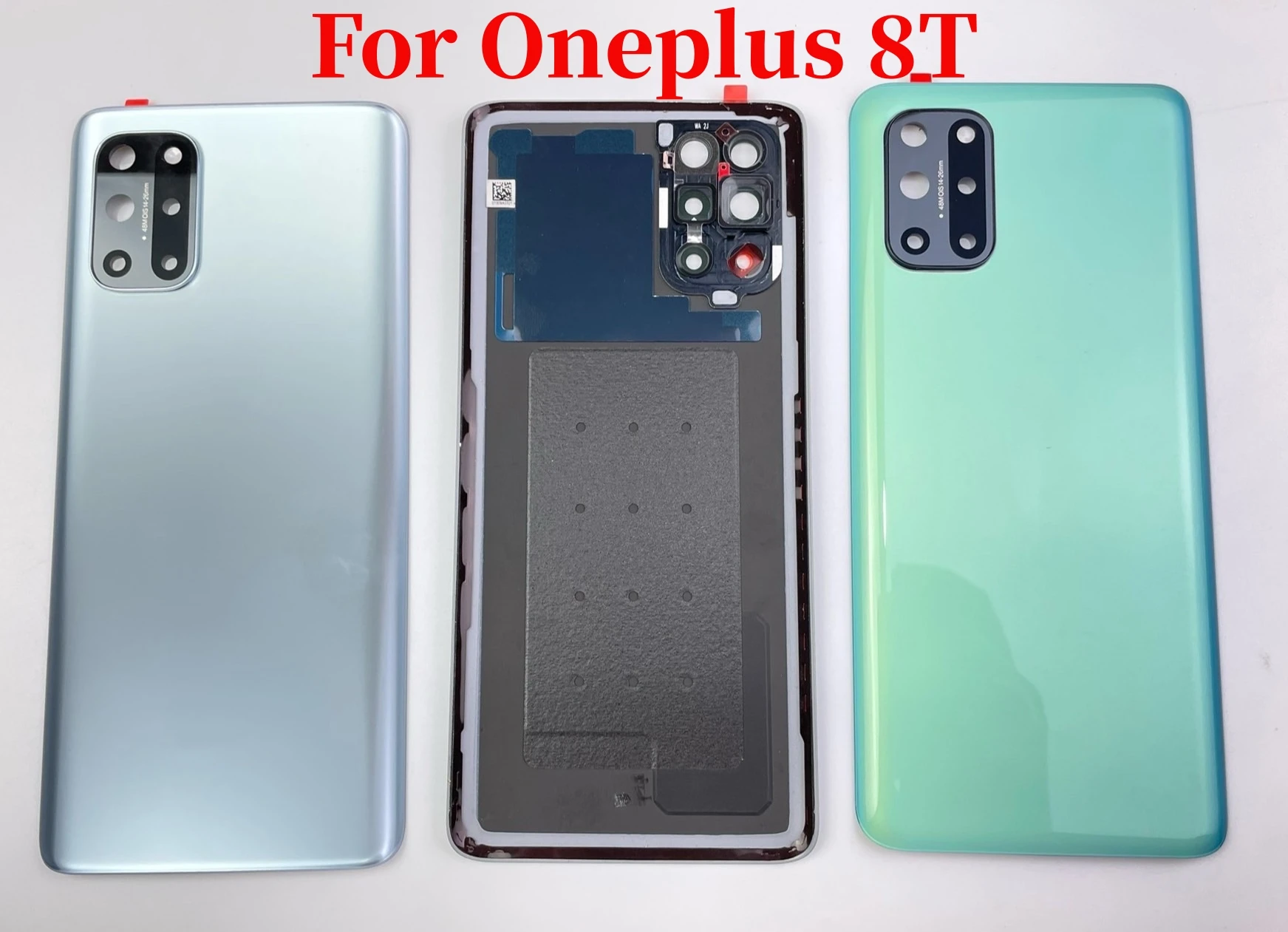For OnePlus 8T+ 5G Battery Back Cover Glass Rear Door Housing Panel Case Replacement For One Plus 1+ 8T 8 T Camera Lens