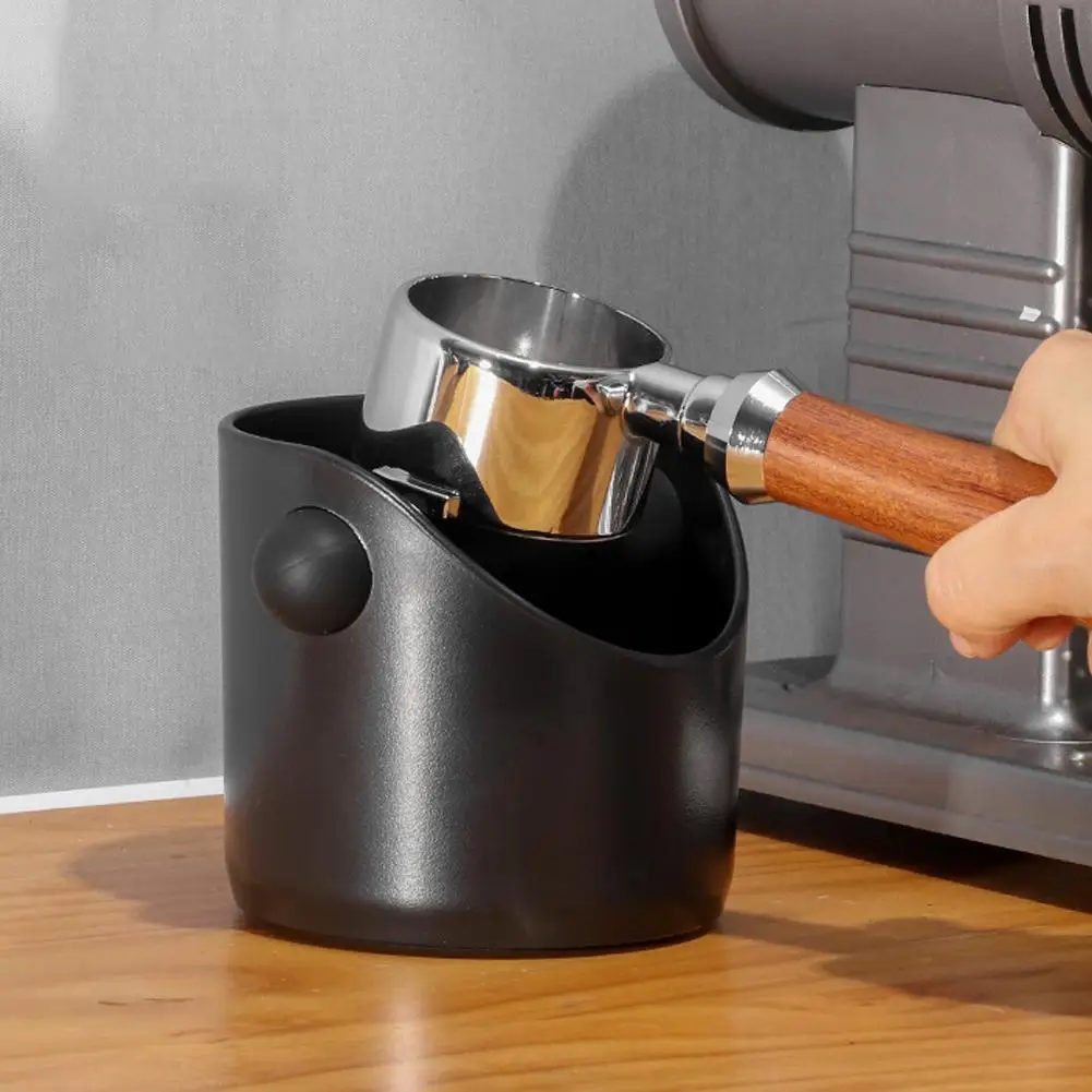Contenedor de Residuos de Café con Absorción de Impactos, Antideslizante, para Residuos de Café Molido, con Barra de Golpeo Extraíble