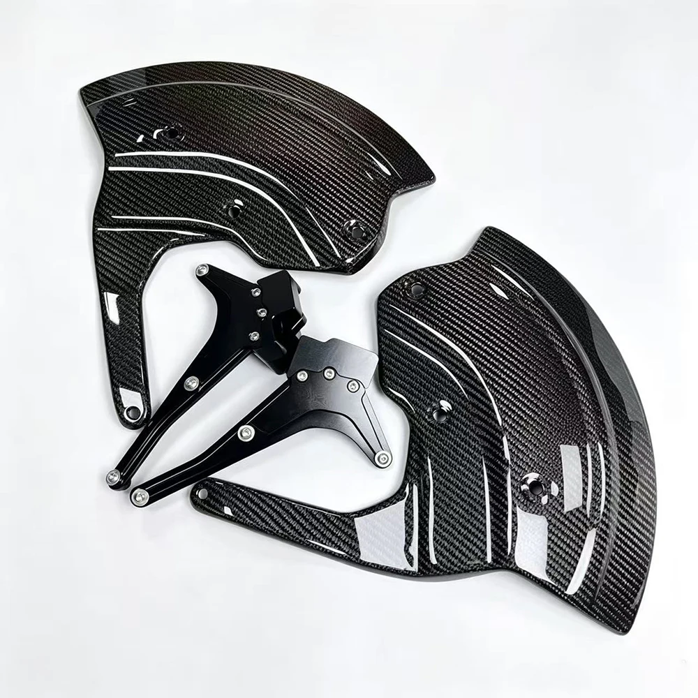 Carbon Fiber Front Brake Disc Protector Motorcycle Fairing For BMW S1000RR S1000R M1000RR M1000R S1000XR S1000XR 2019-2025 view 2