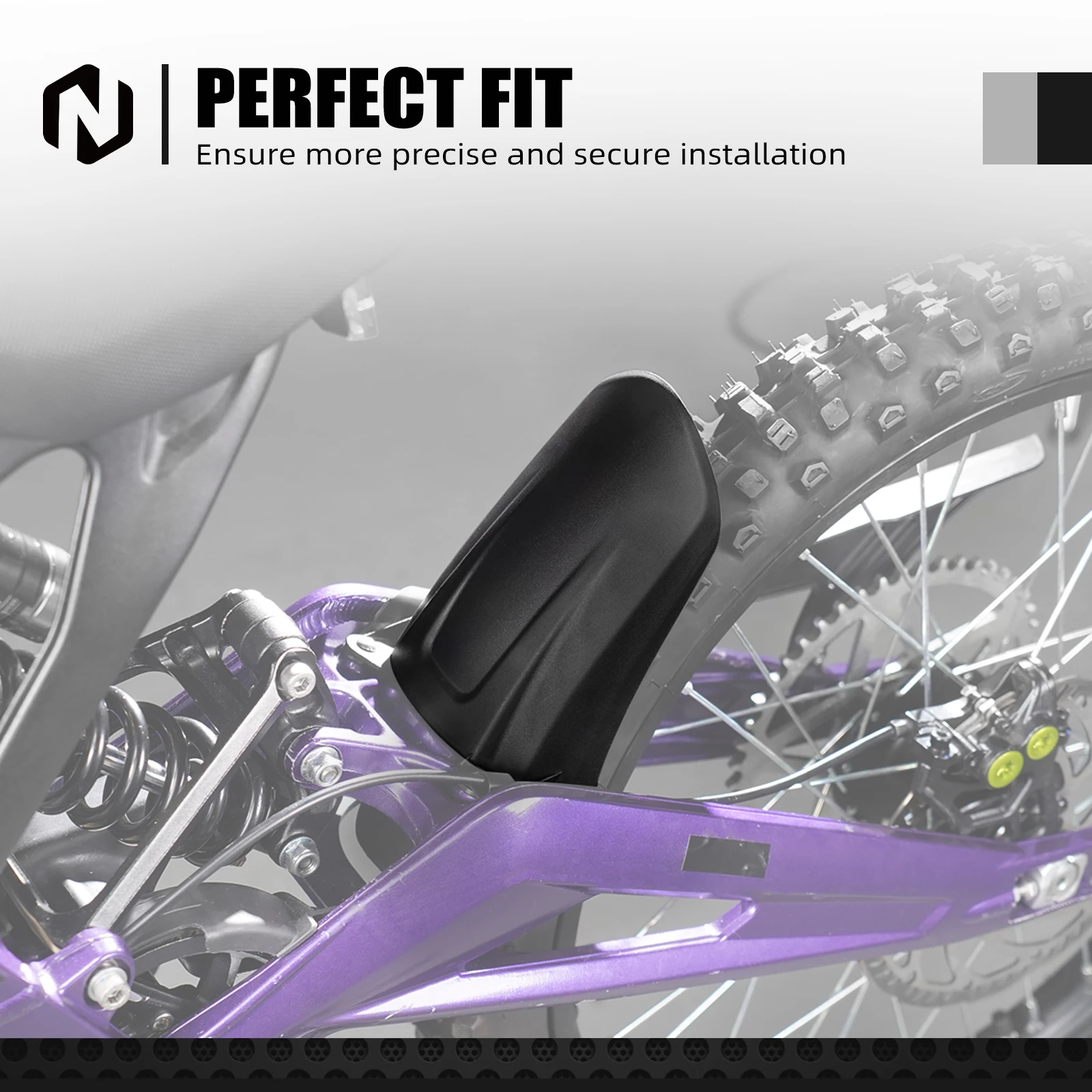 

NICECNC For Surron Light Bee X S L1E For Segway X160 X260 Rear Wheel Fender Mud Guard Protector ABS Plastic Electric Dirt Bike