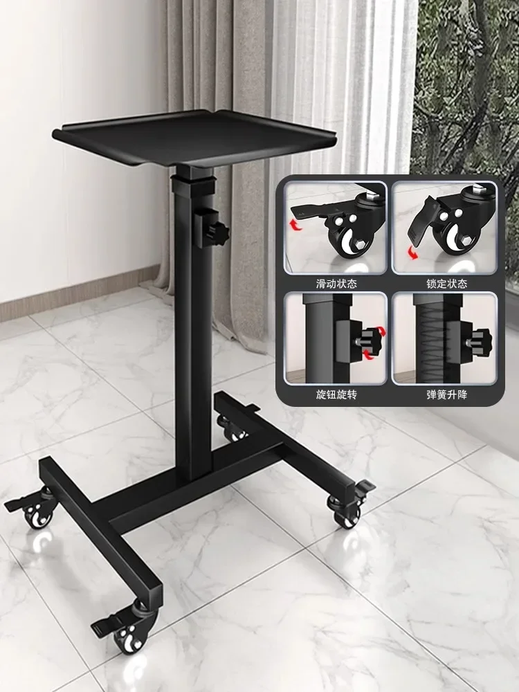 Hot Sale Trolley Lift Portable Removable Workbench TV Bracket Floor To Floor Home Office Storage Shelf Projector Shelf