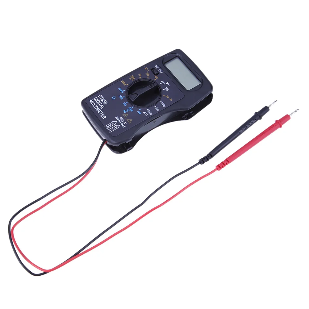 Portable Digital Multimeter 1999 Counts Mini Pocket Ammeter Voltmeter Current Voltage Ohm Meter Battery Capacity Test