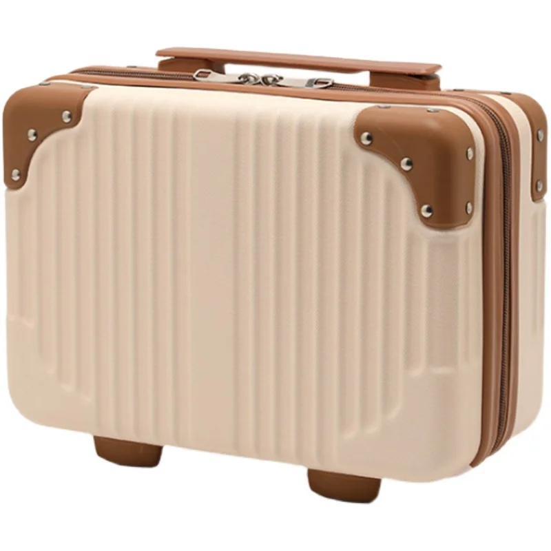 14-Inch Portable Box Small Suitcase Women's Cute Cosmic Case Small Lightweight Suitcase Mini Storage Bag Fashion Polyester