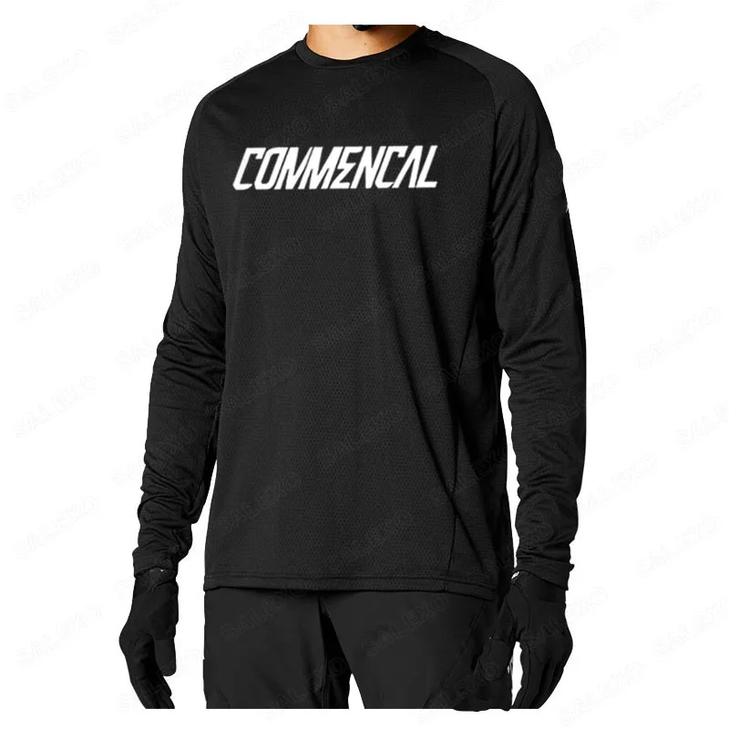 2024 Men Long Sleeves Sports Team Downhill Jerseys MTB Bike Shirts Offroad DH Motorcycle Jersey Motocross Commencal Clothing