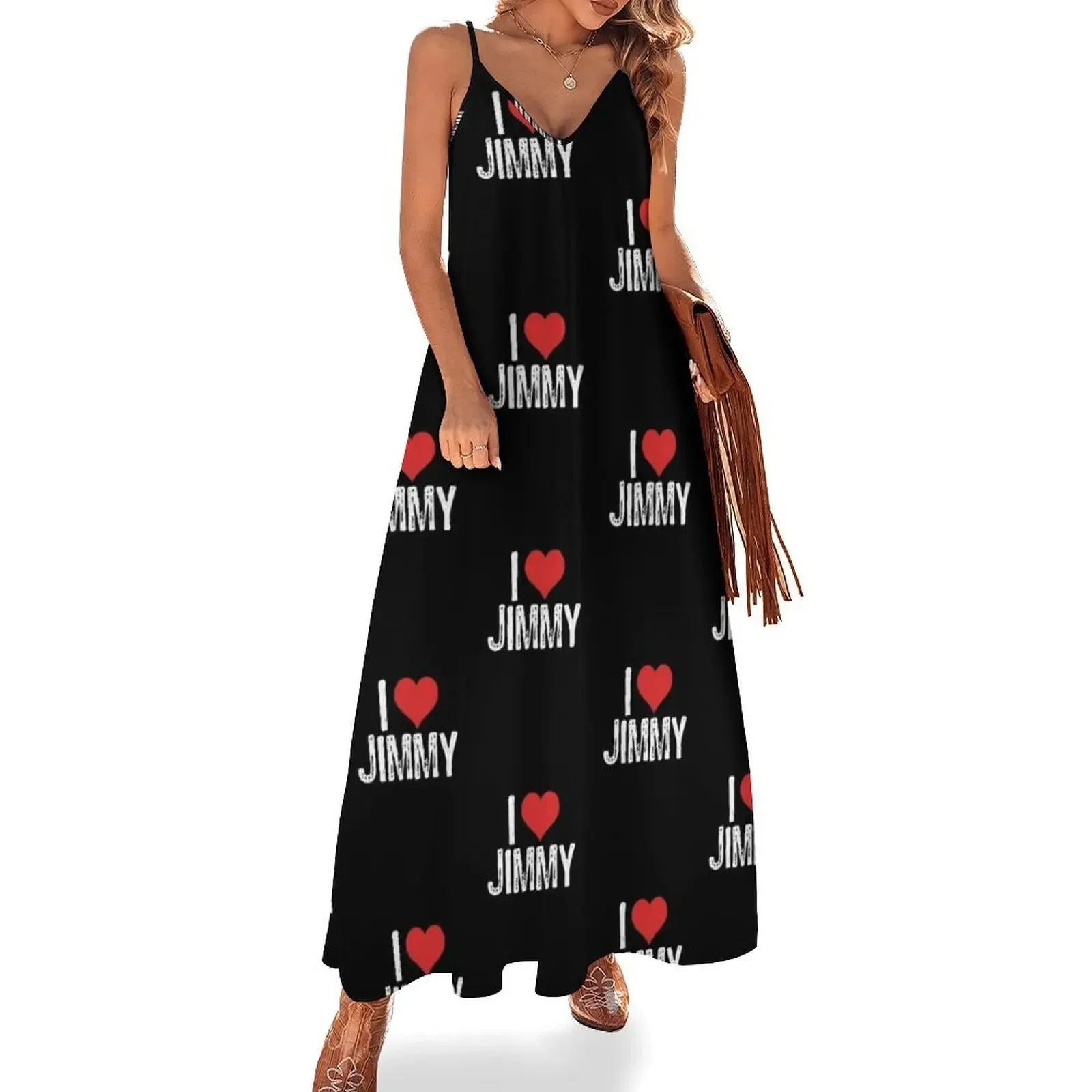 

I Love Jimmy Sleeveless Dress evening dress birthday dresses for women Woman dresses wedding guest dress 2024