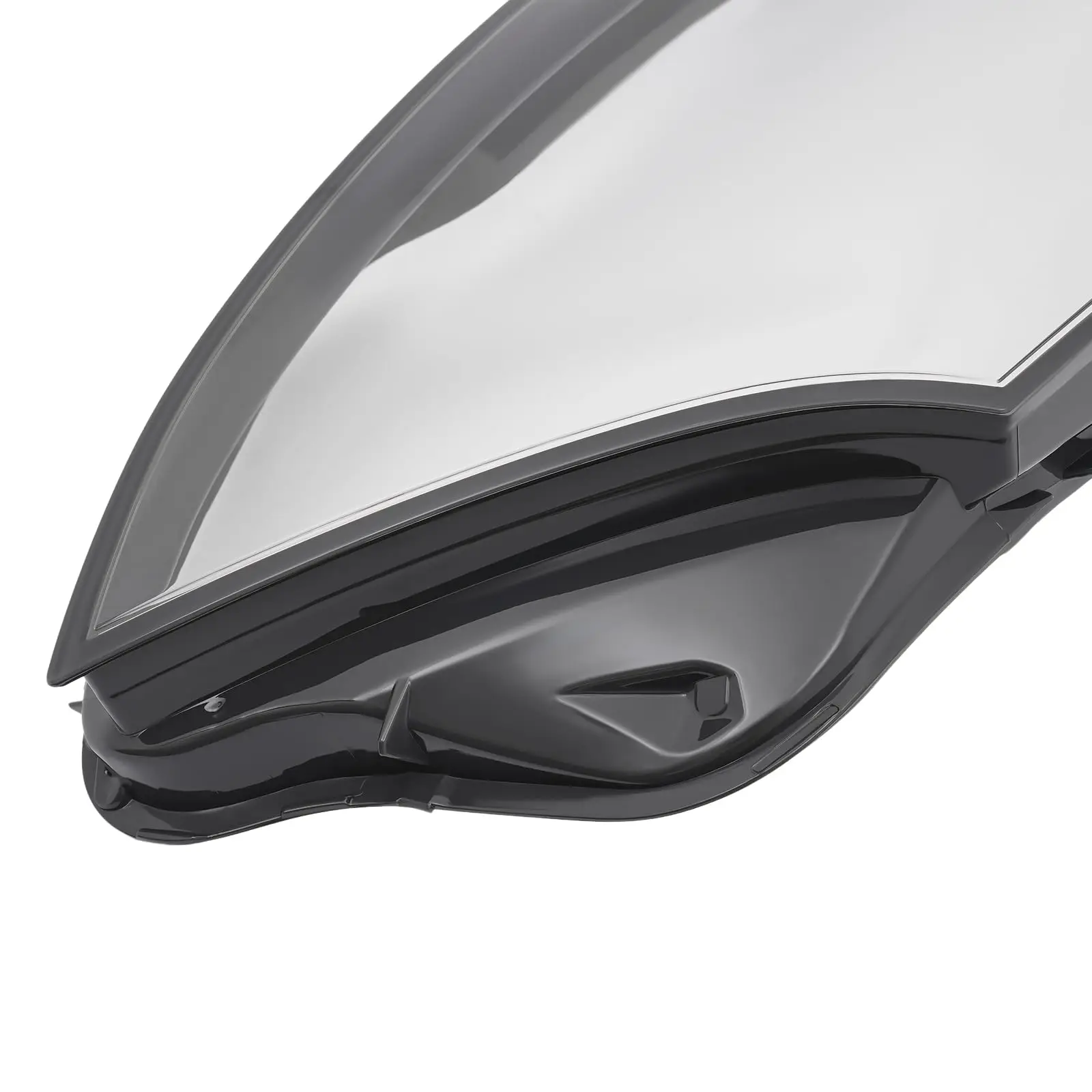 XIJIE ل 2014 2015 2016 2017 بنز W222 S-Class عدسة المصباح الأمامي غطاء الركاب الجانب الأيمن واضح عدسة سوداء RH #5