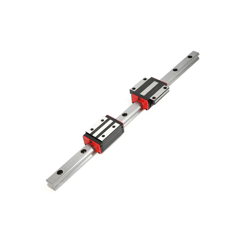 2PC Linear Rail Guide HGR20 HGH20 Any Length+4PC HGH20CA Linear Narrow/Flange Carriges Sliding Block HGW20CC Cnc Parts