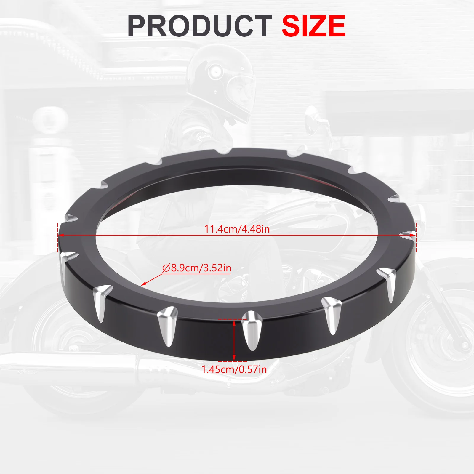 Motorcycle Speedometer Trim Ring Cover Instrument Gauge Bezel for Indian Scout 2015-2024,Scout Bobber 2018-2024 2025 2026