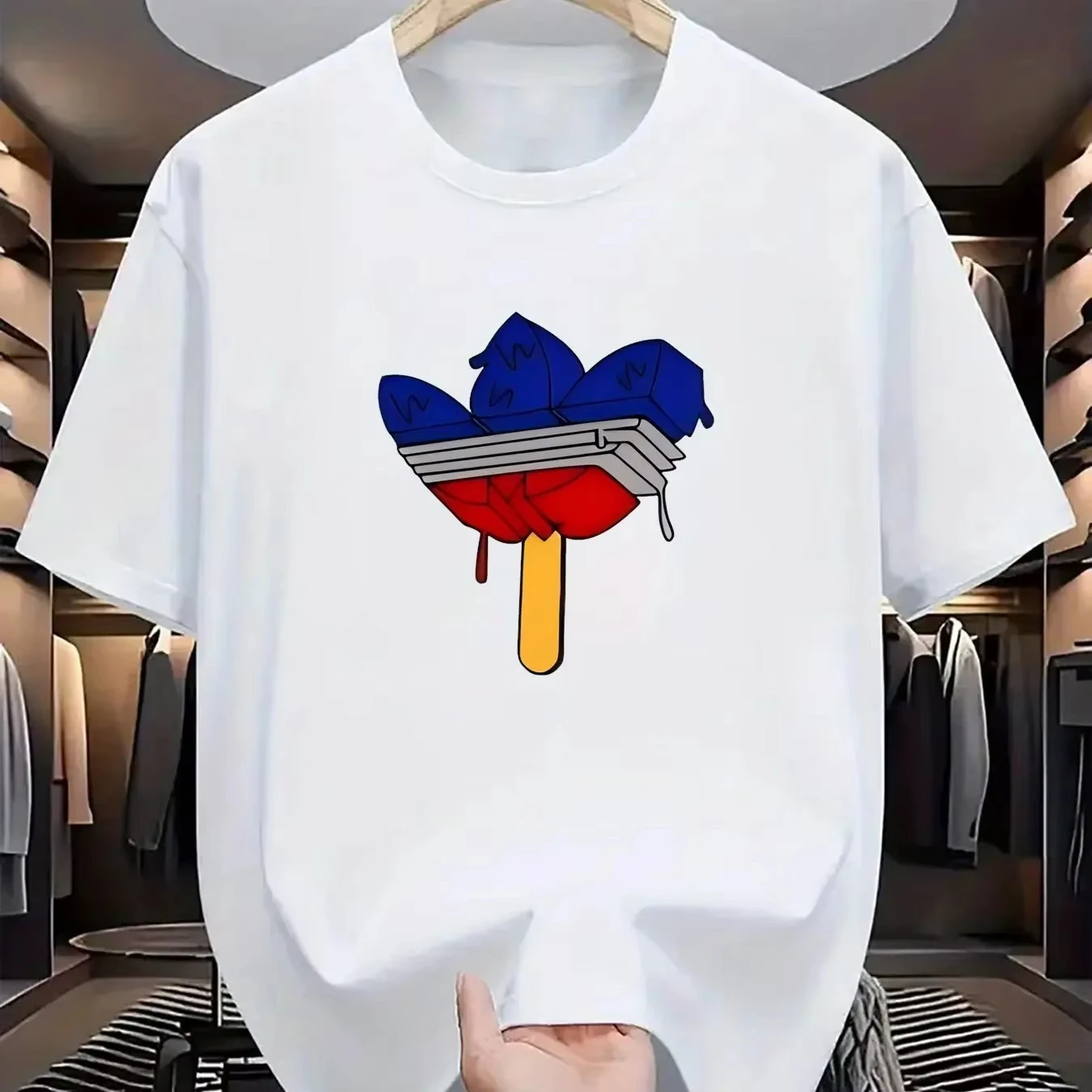 marca-na-moda-americana-2025-verao-novo-masculino-e-feminino-grosso-algodao-de-manga-curta-camiseta-ins-marca-de-moda-rua-solta-topo