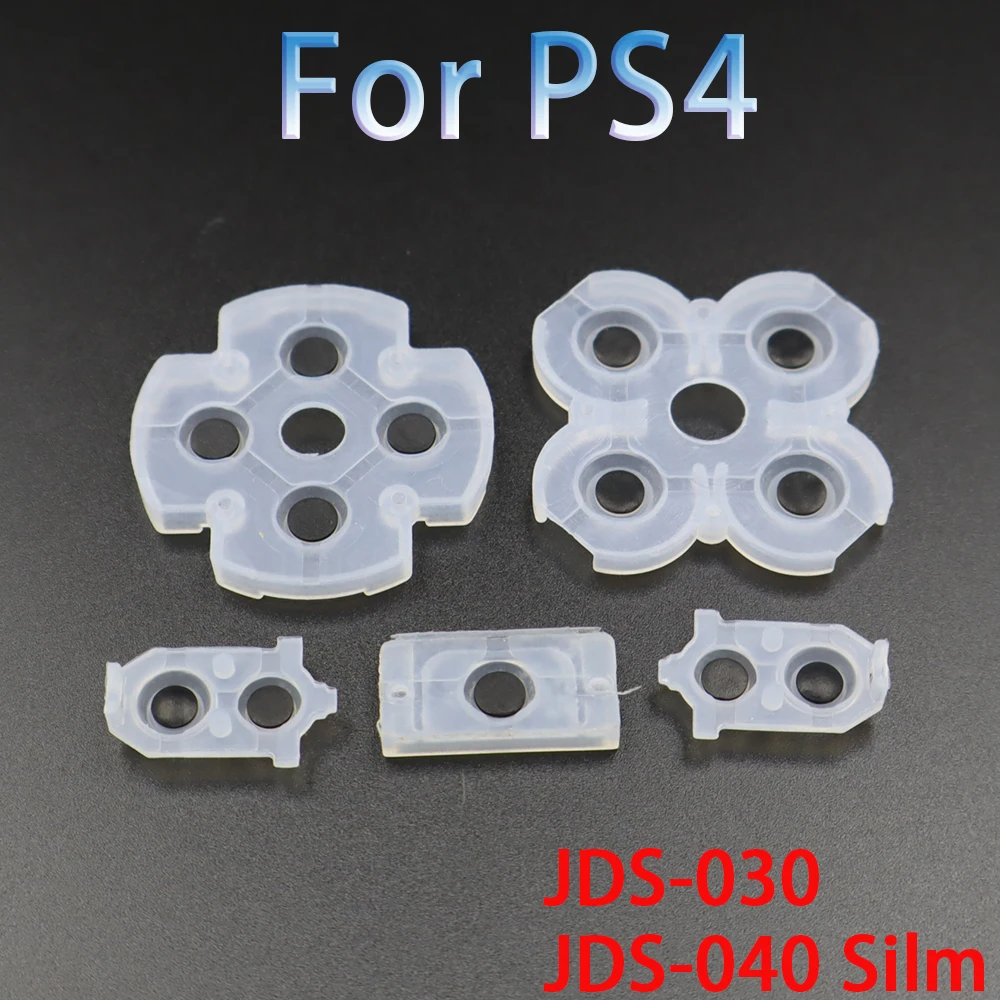 1 ชุดคุณภาพสูง LR Conductive ยางสําหรับ PS4 JDM001 JDM030 JDM055 Controller ปุ่ม Contact ยางเปลี่ยน
