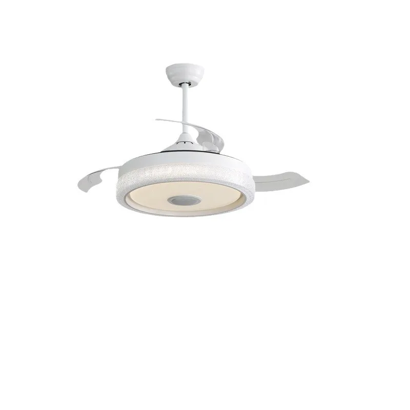 Colorful Bluetooth fan light 110V three-color frequency conversion forward and reverse ceiling fan light