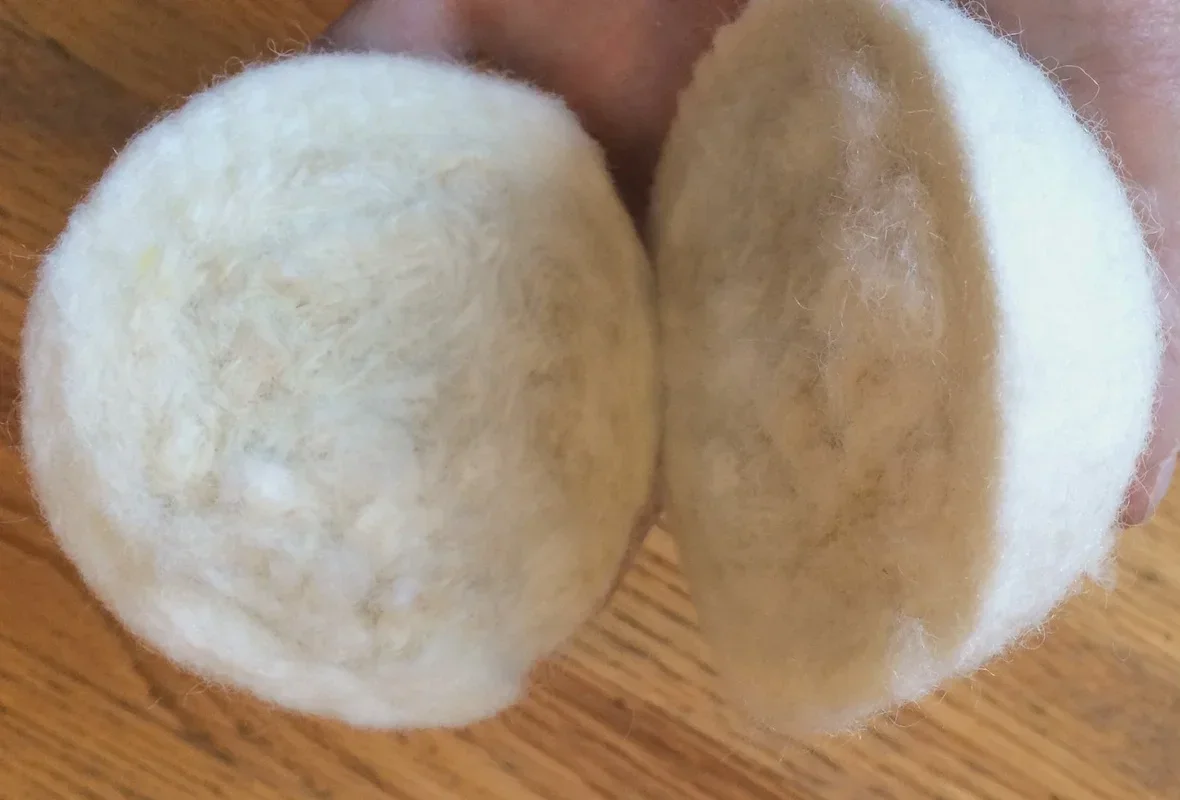 Wolle Trockner Bälle Wiederverwendbare Natürliche Weichspüler Wäsche Waschmaschine Zubehör Hause Waschen Fleece Trockner Bälle Kleidung – Detail 3