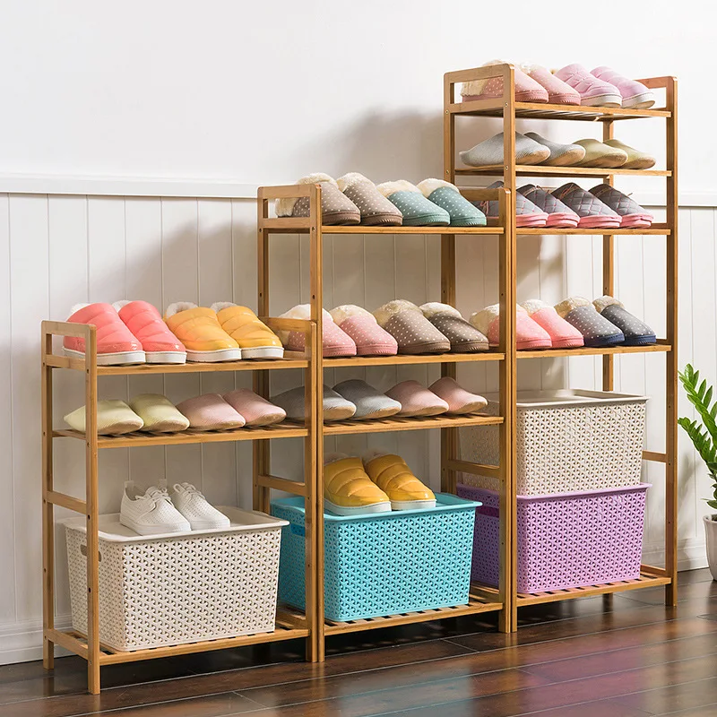 Rental house simple shoe rack dormitory multi-layer shoe cabinet entry storage shoe rack household door shelf storage rack
