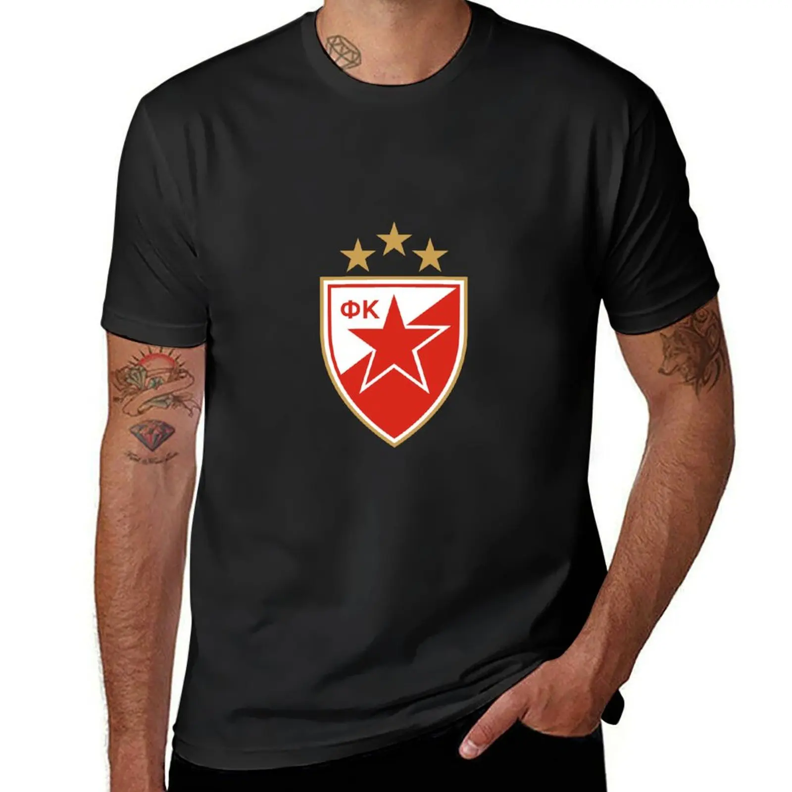 crvena zvezda T-Shirt blanks plus sizes summer top men clothings