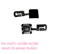 Original New For MacBook Pro 13-inch A2251 A2289 A2338 M1 M2 2020 2022 Year Power on/off Button Touch ID with Flex Cable